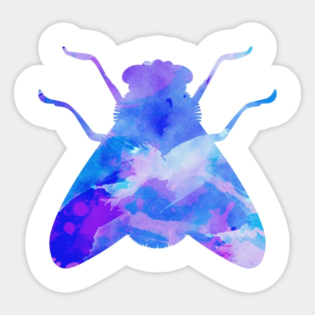 Abstract Fly Sticker by uniqued